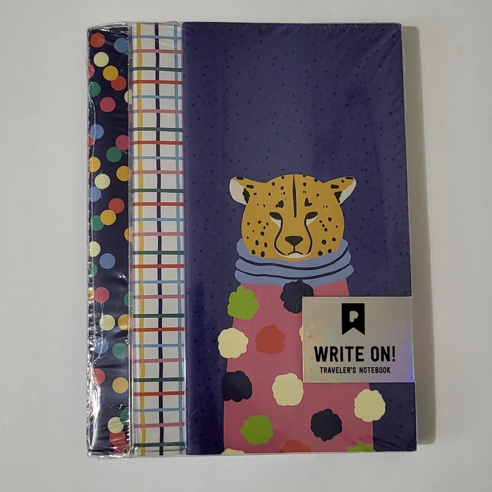Pipsticks 3 Pack Stripes And Spots Colorful Notebook Cheetah In A Sweater Design